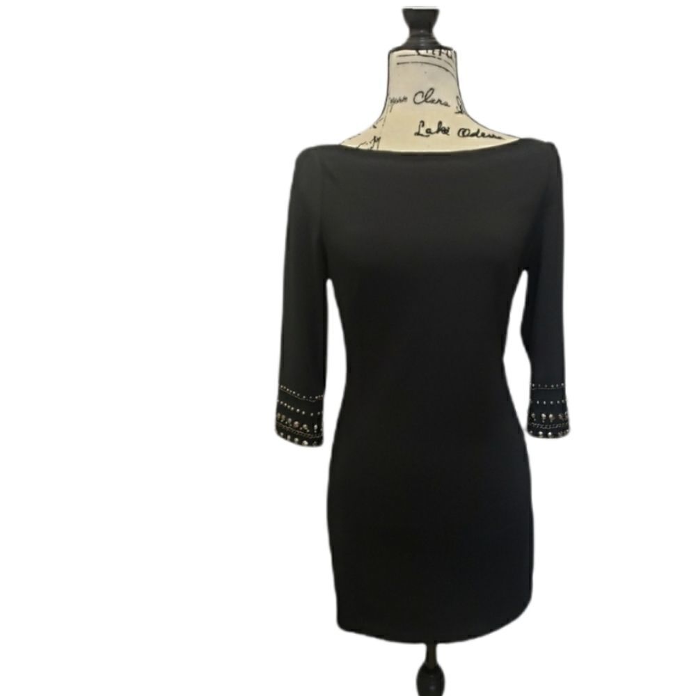 Studded Black Bodycon
